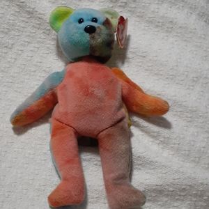 Garcia Beanie Baby #4051 Rare with half blue face